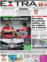 Capa do jornal Extra 10/08/2017