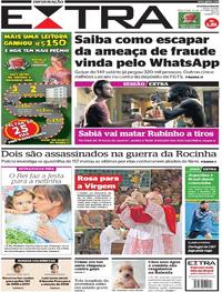 Capa do jornal Extra 10/10/2017