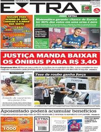 Capa do jornal Extra 10/11/2017
