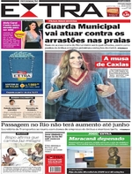 Capa do jornal Extra 11/01/2017