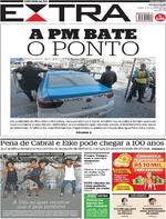 Capa do jornal Extra 11/02/2017