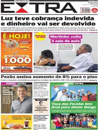 Capa do jornal Extra 11/03/2017
