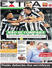 Capa do jornal Extra 11/08/2017