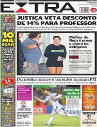 Capa do jornal Extra 11/10/2017