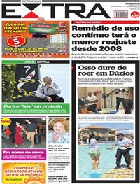 Capa do jornal Extra 11/12/2017