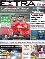 Capa do jornal Extra 12/01/2017