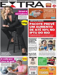 Capa do jornal Extra 12/03/2017
