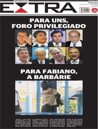 Capa do jornal Extra 12/04/2017