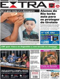 Capa do jornal Extra 12/07/2017