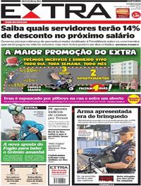 Capa do jornal Extra 12/09/2017