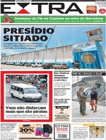 Capa do jornal Extra 13/01/2017