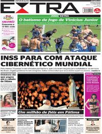 Capa do jornal Extra 13/05/2017