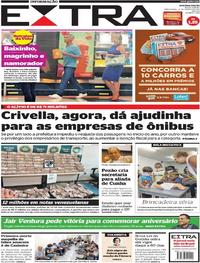 Capa do jornal Extra 14/03/2017