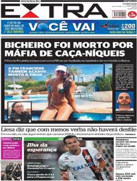 Capa do jornal Extra 15/06/2017
