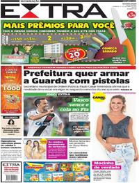 Capa do jornal Extra 15/10/2017