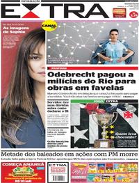 Capa do jornal Extra 16/04/2017