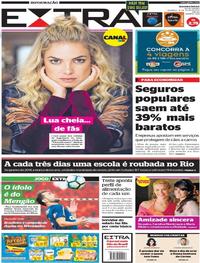 Capa do jornal Extra 16/07/2017