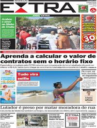 Capa do jornal Extra 16/11/2017
