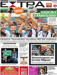Capa do jornal Extra 17/04/2017