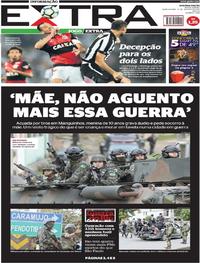 Capa do jornal Extra 17/08/2017