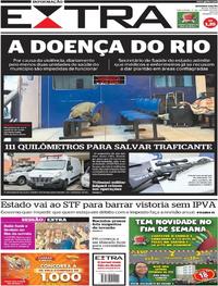 Capa do jornal Extra 17/10/2017