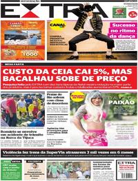 Capa do jornal Extra 17/12/2017