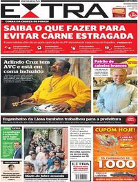Capa do jornal Extra 18/03/2017