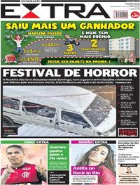 Capa do jornal Extra 18/09/2017