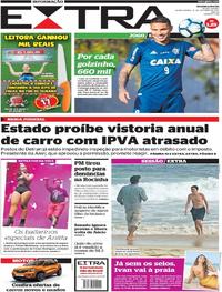 Capa do jornal Extra 18/10/2017