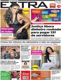 Capa do jornal Extra 19/03/2017