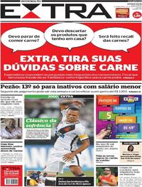 Capa do jornal Extra 20/03/2017