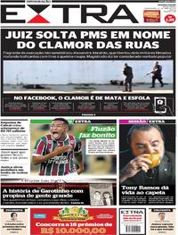 Capa do jornal Extra 20/04/2017