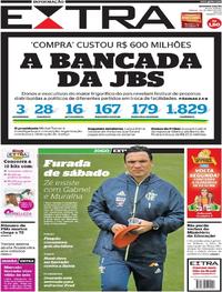 Capa do jornal Extra 20/05/2017