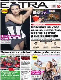 Capa do jornal Extra 20/08/2017