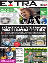 Capa do jornal Extra 20/09/2017