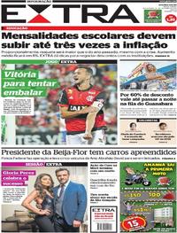 Capa do jornal Extra 20/10/2017