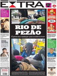 Capa do jornal Extra 21/06/2017