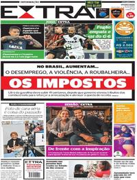 Capa do jornal Extra 21/07/2017