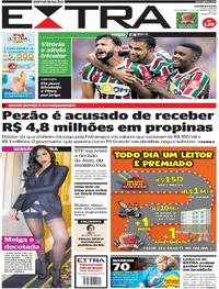 Capa do jornal Extra 21/11/2017