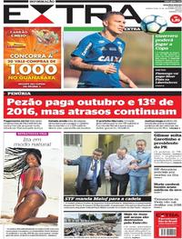 Capa do jornal Extra 21/12/2017