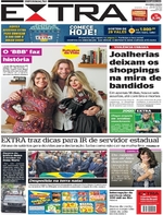 Capa do jornal Extra 22/01/2017