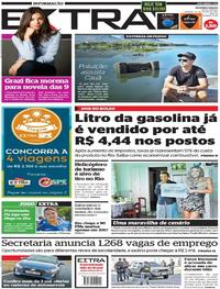 Capa do jornal Extra 22/07/2017