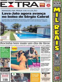 Capa do jornal Extra 22/09/2017