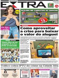 Capa do jornal Extra 22/10/2017