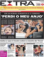 Capa do jornal Extra 23/01/2017