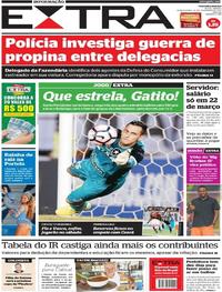 Capa do jornal Extra 23/02/2017
