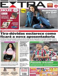 Capa do jornal Extra 23/04/2017