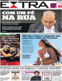 Capa do jornal Extra 23/06/2017