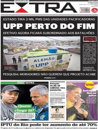 Capa do jornal Extra 23/08/2017