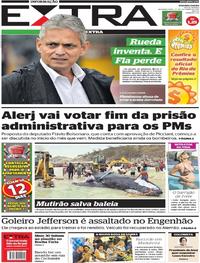 Capa do jornal Extra 23/10/2017